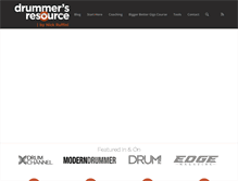 Tablet Screenshot of drummersresource.com